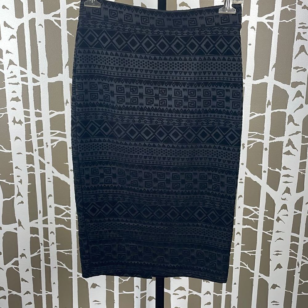 Velvet Burnout Pencil Skirt size M